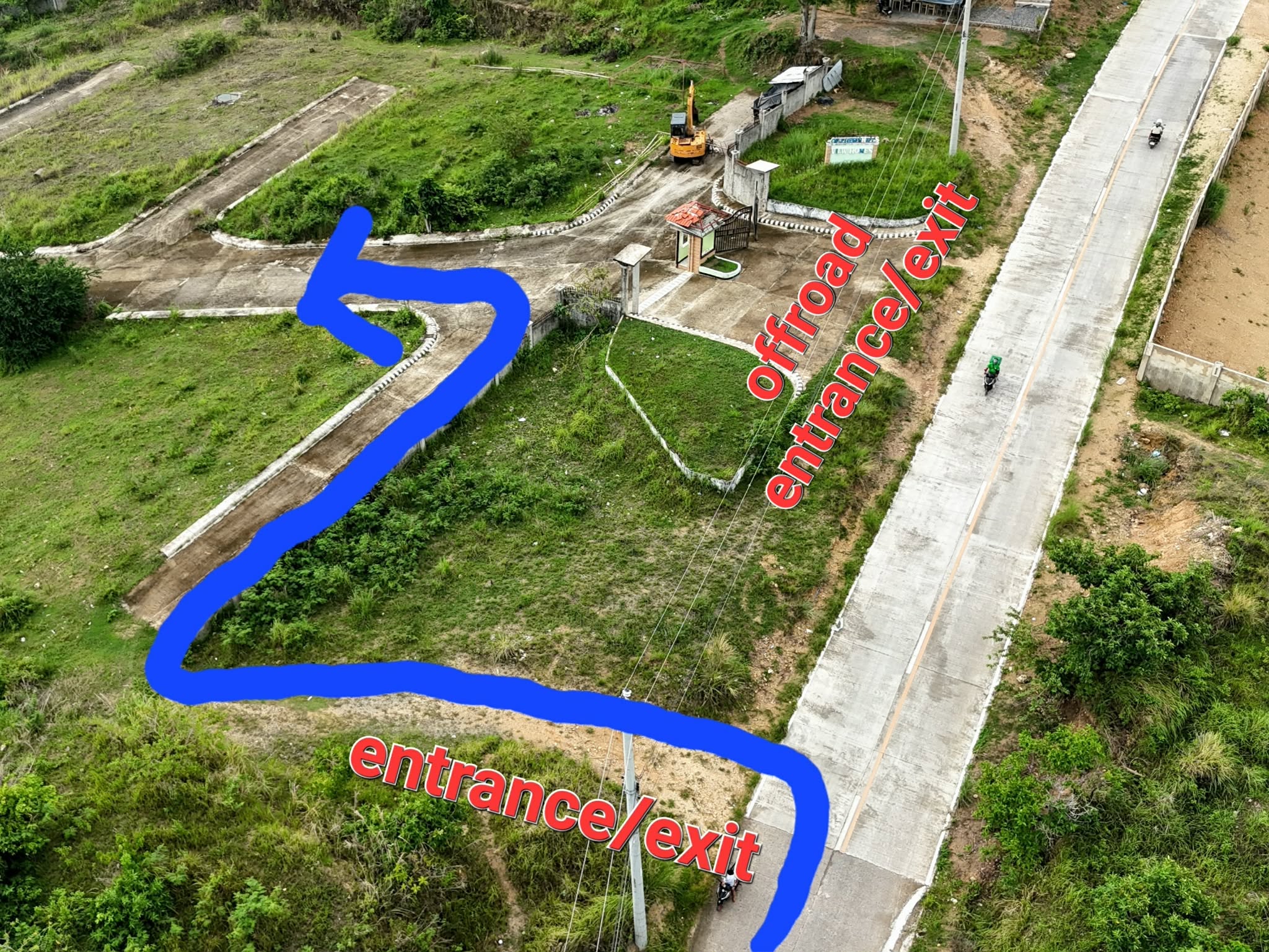 Entrance and exit of the event venue